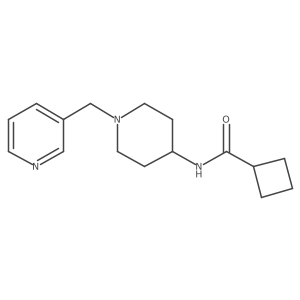 N-(1-(pyridin-3-ylmethyl)piperidin-4-yl)cyclobutanecarboxamide Structure