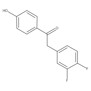 2-(3,4-Difluorophenyl)-1-(4-hydroxyphenyl)ethanone Structure