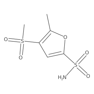 5-Methyl-4-(methylsulfonyl)furan-2-sulfonamide Structure