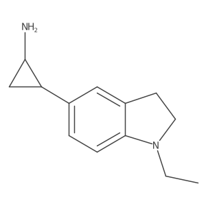 rac-(1R,2S)-2-(1-ethyl-2,3-dihydro-1H-indol-5-yl)cyclopropan-1-amine结构式