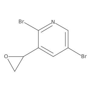 2,5-dibromo-3-[(2R)-oxiran-2-yl]pyridine结构式