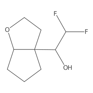 1-[(6aR)-hexahydro-2H-cyclopenta[b]furan-3a-yl]-2,2-difluoroethan-1-ol结构式