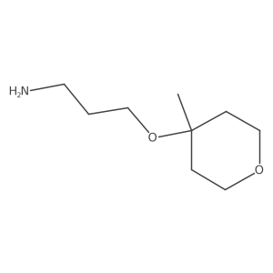 3-[(4-Methyloxan-4-yl)oxy]propan-1-amine Structure
