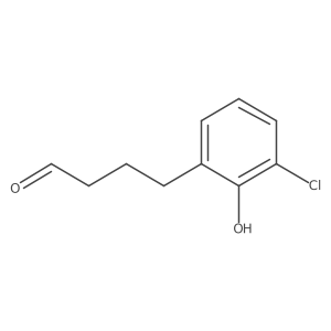 4-(3-Chloro-2-hydroxyphenyl)butanal Structure
