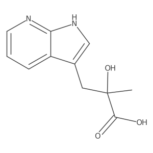 2-hydroxy-2-methyl-3-{1H-pyrrolo[2,3-b]pyridin-3-yl}propanoic acid Structure