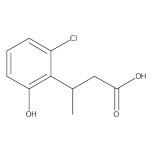 3-(2-Chloro-6-hydroxyphenyl)butanoic acid Structure