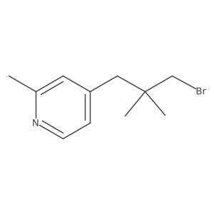 4-(3-Bromo-2,2-dimethylpropyl)-2-methylpyridine结构式