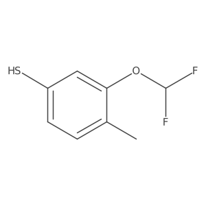 3-(Difluoromethoxy)-4-methylbenzene-1-thiol结构式