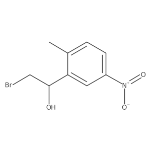 2-Bromo-1-(2-methyl-5-nitrophenyl)ethan-1-ol Structure
