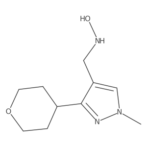 N-{[1-methyl-3-(oxan-4-yl)-1H-pyrazol-4-yl]methyl}hydroxylamine Structure