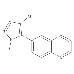 1-methyl-5-(quinolin-6-yl)-1H-pyrazol-4-amine结构式