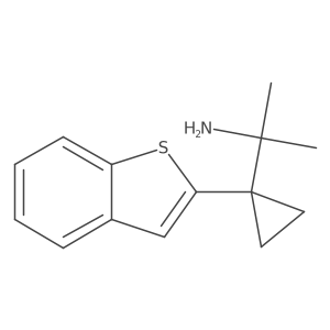2-[1-(1-Benzothiophen-2-yl)cyclopropyl]propan-2-amine结构式