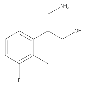 3-Amino-2-(3-fluoro-2-methylphenyl)propan-1-ol结构式