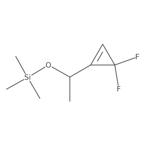 1-(3,3-Difluorocyclopropen-1-yl)ethoxy-trimethylsilane Structure