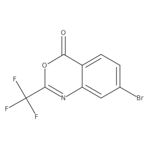 7-bromo-2-(trifluoromethyl)-4H-3,1-benzoxazin-4-one Structure