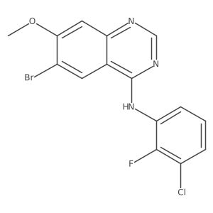 6-bromo-N-(3-chloro-2-fluoro-phenyl)-7-methoxy-quinazolin-4-amine结构式