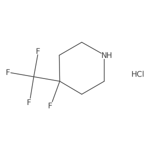 4-Fluoro-4-(trifluoromethyl)piperidine hydrochloride结构式