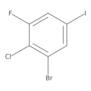 1-Bromo-2-chloro-3-fluoro-5-iodobenzene Structure