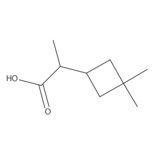 (2R)-2-(3,3-Dimethylcyclobutyl)propanoic acid Structure