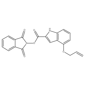 1,3-dioxo-2,3-dihydro-1H-isoindol-2-yl 4-(prop-2-en-1-yloxy)-1H-indole-2-carboxylate结构式