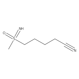 5-[(S)-imino(methyl)oxo-lambda6-sulfanyl]pentanenitrile结构式