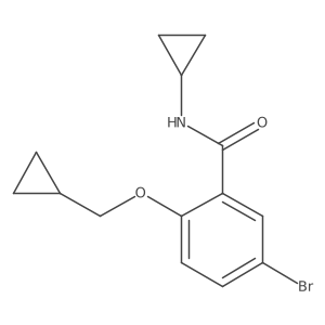 5-Bromo-N-cyclopropyl-2-(cyclopropylmethoxy)benzamide Structure