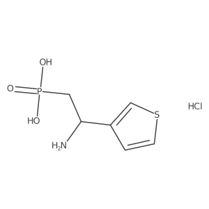 [2-Amino-2-(thiophen-3-yl)ethyl]phosphonic acid hydrochloride Structure