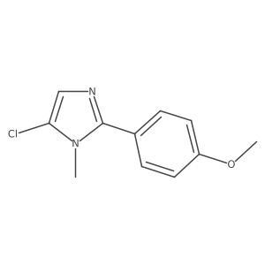 5-Chloro-1-methyl-2-(4-methoxyphenyl)imidazole结构式