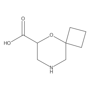 5-Oxa-8-azaspiro[3.5]nonane-6-carboxylic acid Structure