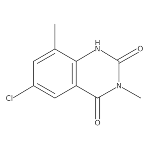 6-chloro-3,8-dimethyl-1H-quinazoline-2,4-dione结构式