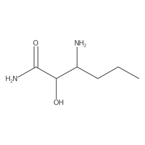 (3R)-3-Amino-2-hydroxyhexanamide结构式
