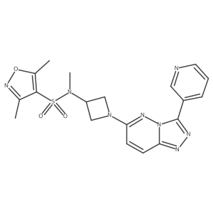 N,3,5-trimethyl-N-{1-[3-(pyridin-3-yl)-[1,2,4]triazolo[4,3-b]pyridazin-6-yl]azetidin-3-yl}-1,2-oxazole-4-sulfonamide Structure