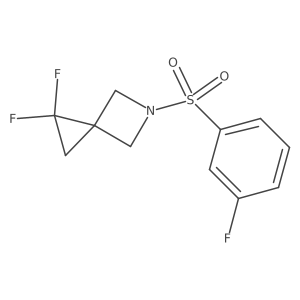 1,1-Difluoro-5-(3-fluorobenzenesulfonyl)-5-azaspiro[2.3]hexane Structure