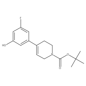 tert-butyl 4-(3-fluoro-5-hydroxyphenyl)-3,6-dihydropyridine-1(2H)-carboxylate结构式