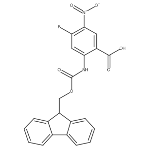 2-({[(9H-fluoren-9-yl)methoxy]carbonyl}amino)-4-fluoro-5-nitrobenzoic acid结构式