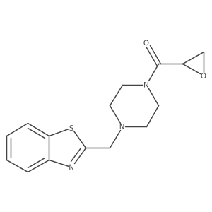 2-{[4-(Oxirane-2-carbonyl)piperazin-1-yl]methyl}-1,3-benzothiazole Structure