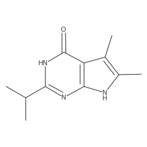 5,6-Dimethyl-2-propan-2-yl-3,7-dihydropyrrolo[2,3-d]pyrimidin-4-one Structure