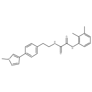 N-(2,3-dimethylphenyl)-N'-{2-[4-(1-methyl-1H-pyrazol-4-yl)phenyl]ethyl}ethanediamide结构式