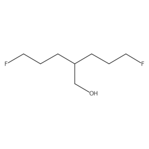 5-Fluoro-2-(3-fluoropropyl)pentan-1-ol结构式
