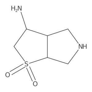 rac-(3R,3aR,6aS)-3-amino-hexahydro-2H-1lambda6-thieno[2,3-c]pyrrole-1,1-dione结构式