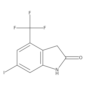 6-Iodo-4-(trifluoromethyl)indolin-2-one结构式