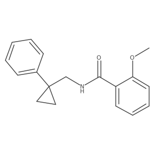 2-methoxy-N-[(1-phenylcyclopropyl)methyl]benzamide Structure