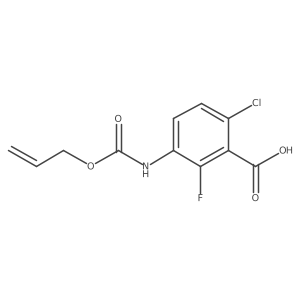 6-Chloro-2-fluoro-3-{[(prop-2-en-1-yloxy)carbonyl]amino}benzoic acid Structure