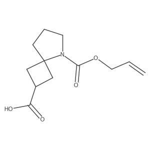 5-[(Prop-2-en-1-yloxy)carbonyl]-5-azaspiro[3.4]octane-2-carboxylic acid结构式
