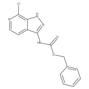 benzyl N-{7-chloro-1H-pyrazolo[3,4-c]pyridin-3-yl}carbamate结构式