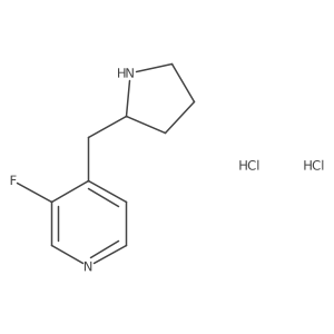 3-Fluoro-4-[(pyrrolidin-2-yl)methyl]pyridine dihydrochloride Structure