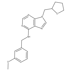 N-[(3-methoxyphenyl)methyl]-9-[(oxolan-2-yl)methyl]-9H-purin-6-amine Structure