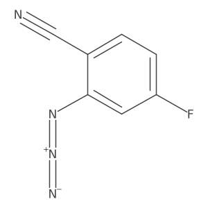 2-Azido-4-fluorobenzonitrile结构式