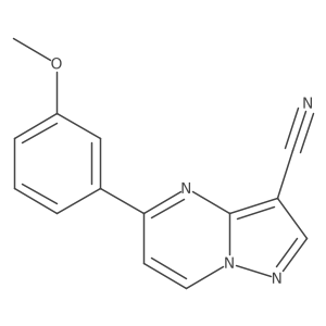 5-(3-Methoxyphenyl)pyrazolo[1,5-a]pyrimidine-3-carbonitrile Structure