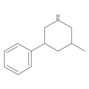 rac-(3R,5S)-3-methyl-5-phenylpiperidine, trans Structure